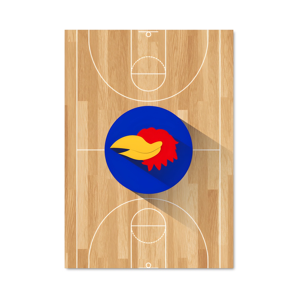 Poster Kansas jayhawks – affiche Basketball